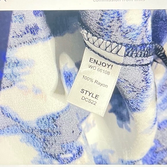 Michael Stars tunic dress multicolor round split hem 3/4  sleeves snaps Women M - Picture 17 of 17